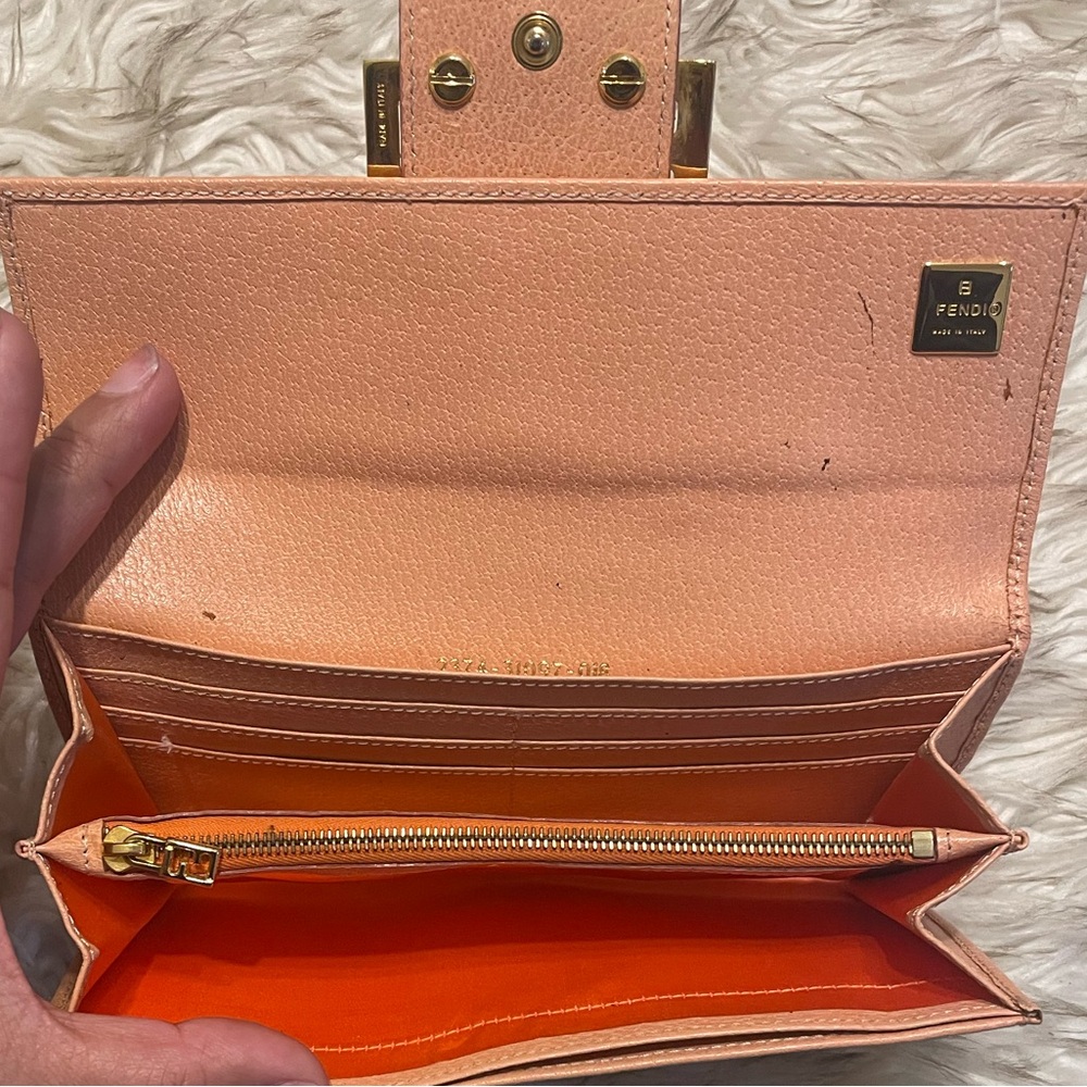 Fendi Pink Leather Long Continental wallet - Picture 10 of 13